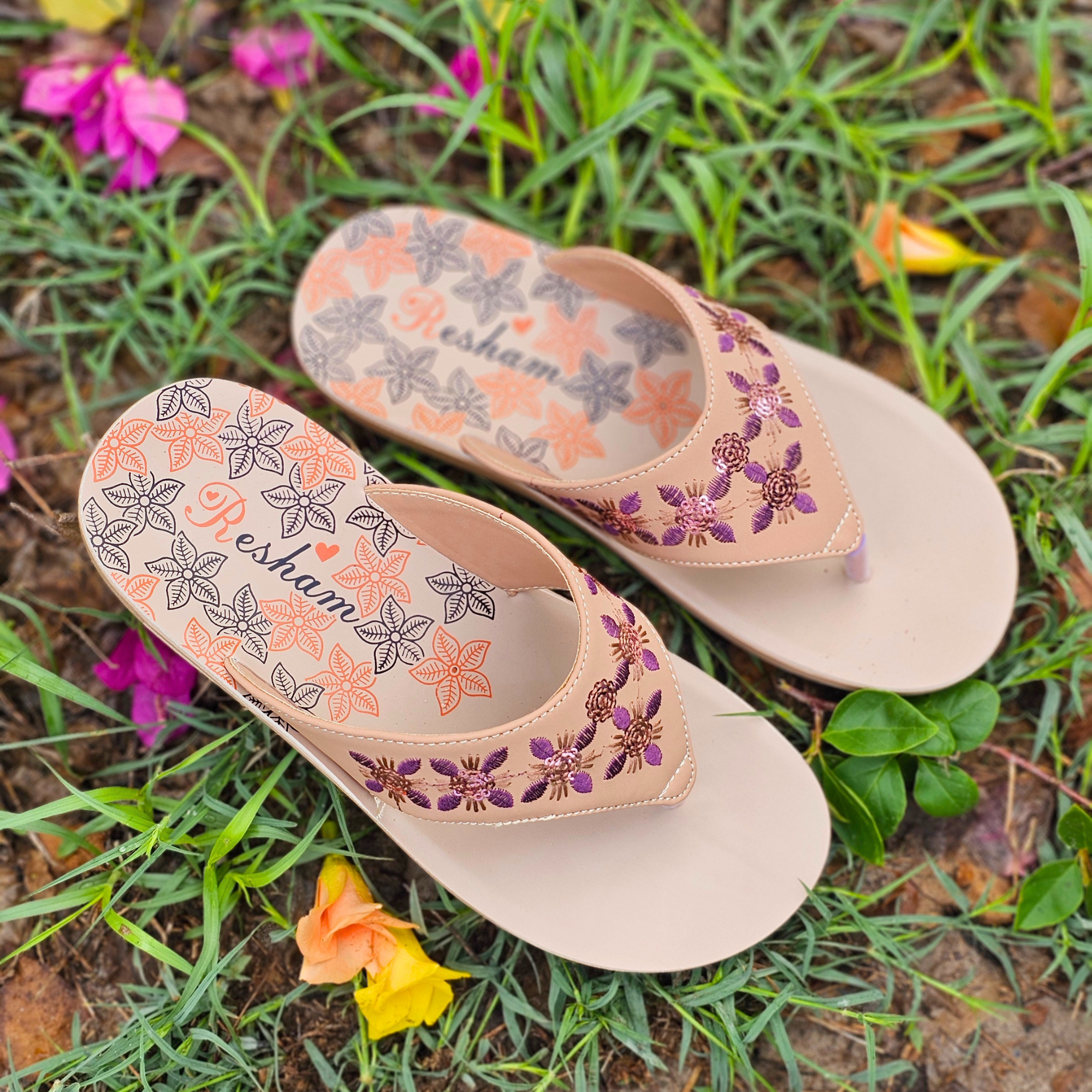 Elegance Floral Comfort Flip Flops for Women | RC 03