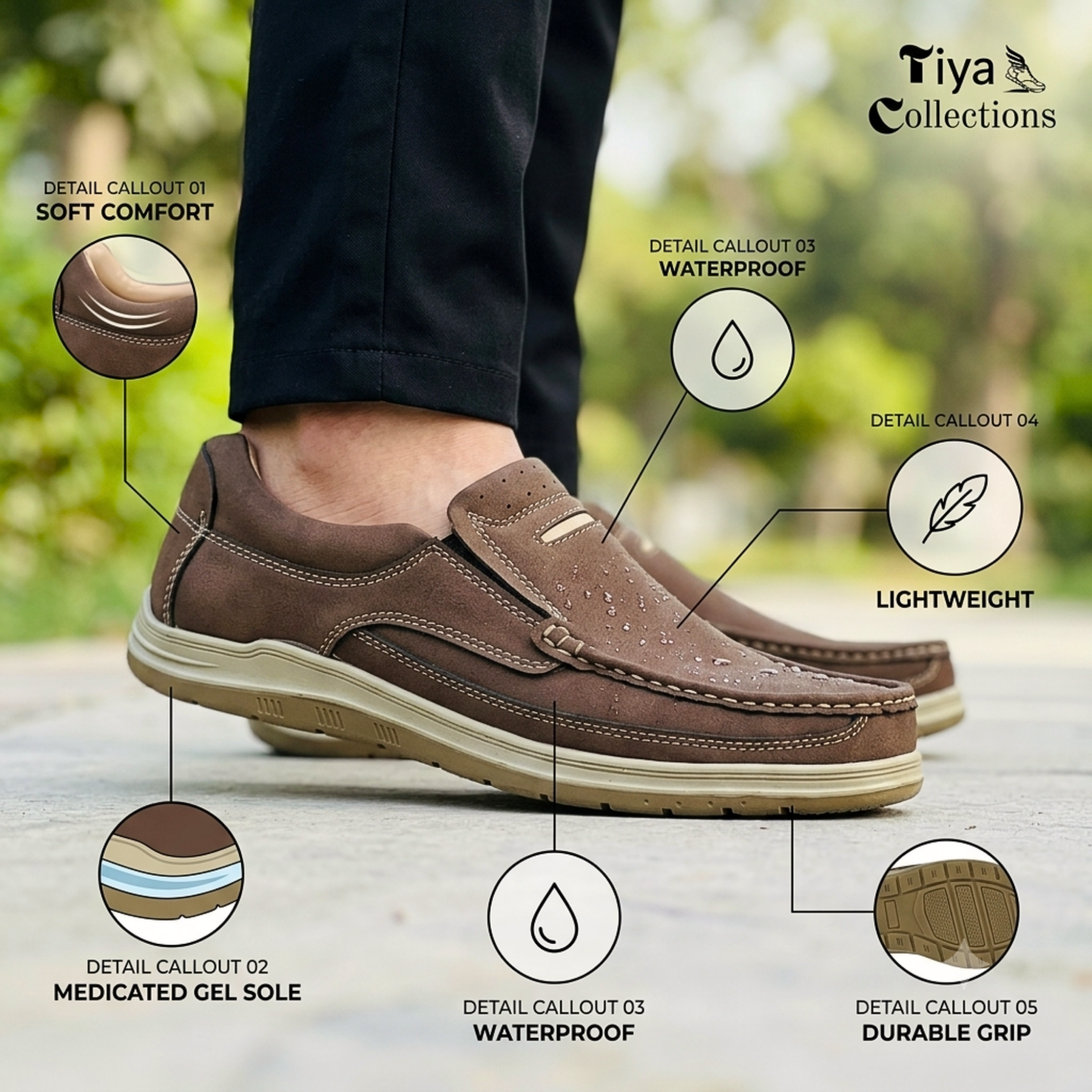 Premium Comfort Medicated Men's Shoes