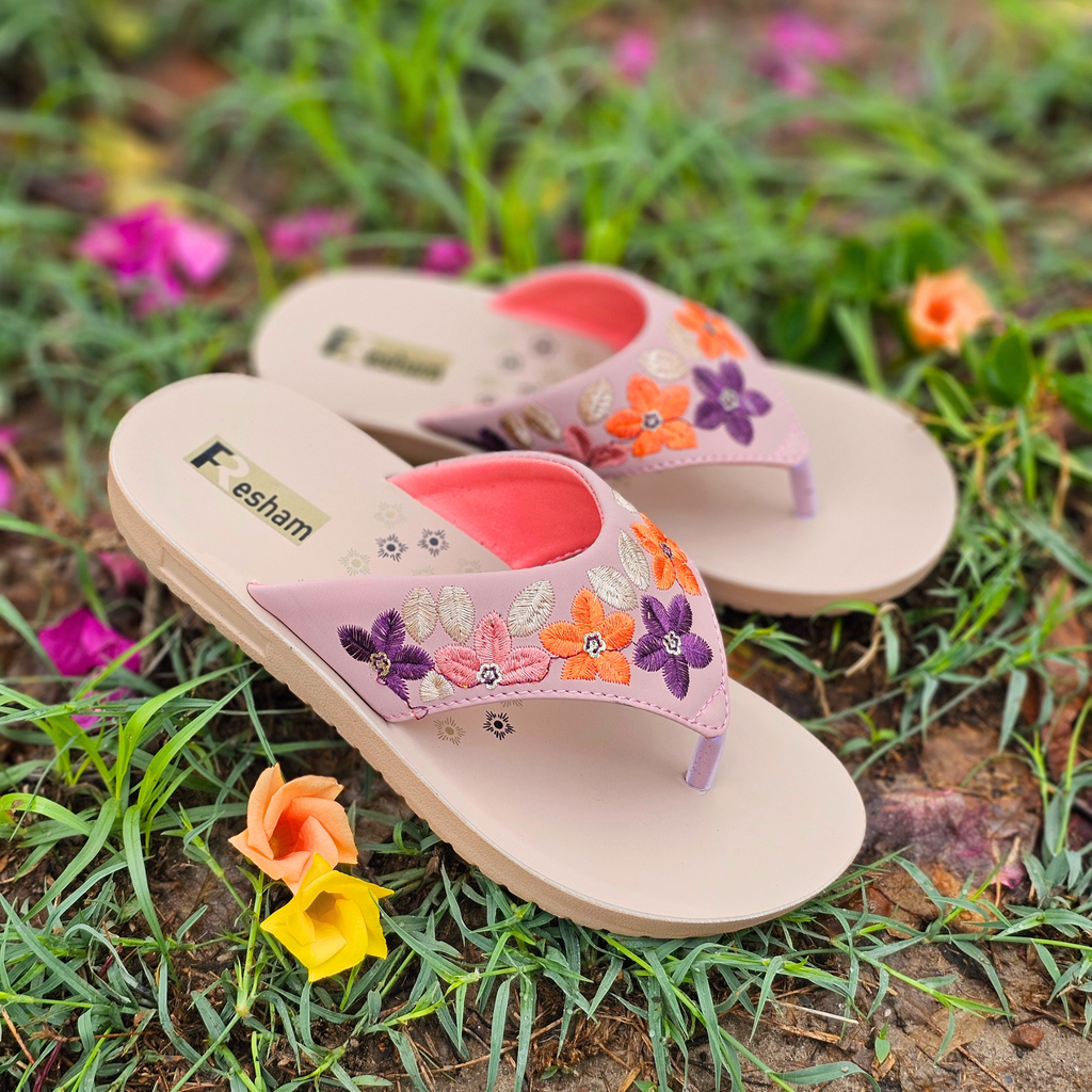 Elegance Floral Comfort Flip Flops for Women | RC 03
