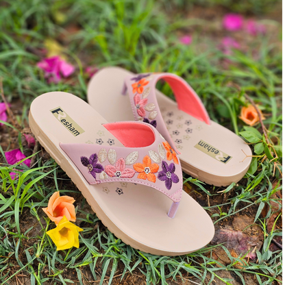 Elegance Floral Comfort Flip Flops for Women | RC 03