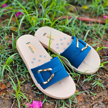 Chines Buckle Women's Slides | RC 01